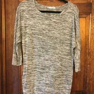 Sparkly silver gray black shirt